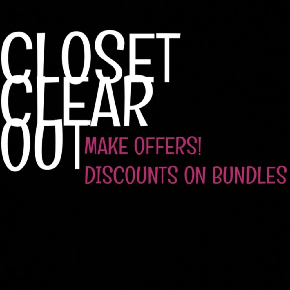 clearing out my closet!